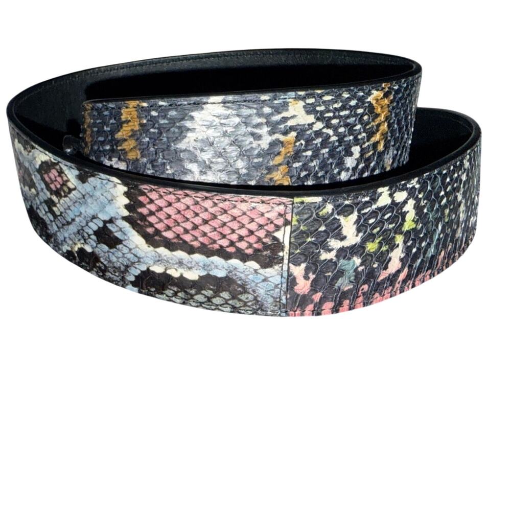 Coach Multicolor Snake Print Bag Strap
